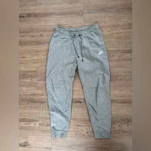 Nike Light Gray Fleece Joggers